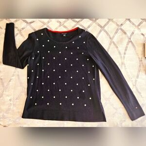 Tommy Hilfiger Large Navy Womens Sweater